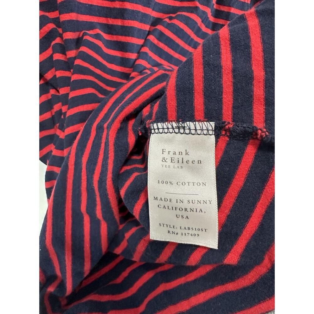 Frank And Eileen Women’s Blue Red Stripped Popover Henley Size M - Picture 10 of 10